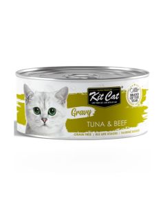 Kit Cat Gravy Tuna and Beef Wet Cat Food - 70 g