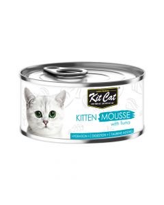Kit Cat Kitten Mousse With Tuna Cat Food - 80g - Pack of 24