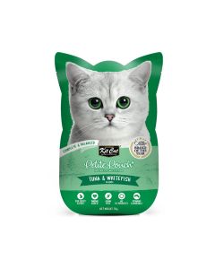 Kit Cat Petite Complete Tuna and Whitefish in Aspic Cat Food Pouch - 70 g