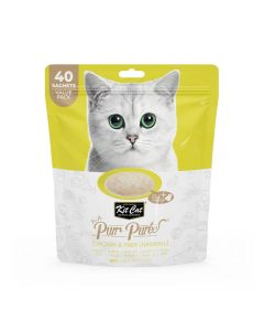 Kit Cat Purr Puree Chicken & Fiber Hairball (40 Sachets Value Pack) - 600g