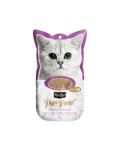 Kit Cat Purr Puree Tuna & Scallop Cat Treats - 4 x 15g