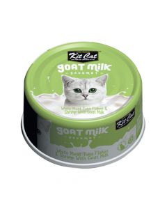 Kit Cat White Meat Tuna Flakes & Shrimp With Goat Milk - 70g - Pack of 24