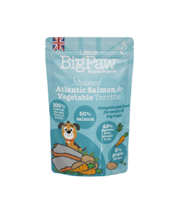 Little Big Paw Steamed Atlantic Salmon & Vegetable Terrine Dog Food - 150g