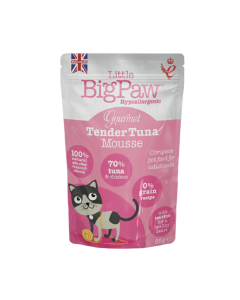 Little Big Paw Gourmet Atlantic Tuna Mousse Wet Cat Food - 85g - Pack of 8