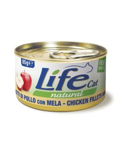 Life Cat Chicken Fillets With Apple Cat Food - 85g