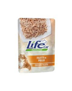 Life Cat Natural Chicken Fillet Cat Food Pouch - 70 g