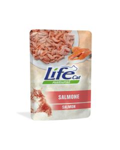 Life Cat Natural Salmon Cat Food Pouch - 70 g