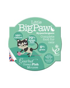 Little Big Paw Cat Gourmet Ocean Fish Wet Cat Food - 85g Pack of 8