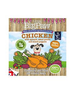 Little Big Paw Chicken with Spinach - Sweet Potato and Peppers Wet Dog Food - 390g
