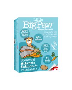 Little Big Paw Steamed Atlantic Salmon & Vegetable Terrine Dog Food - 150g