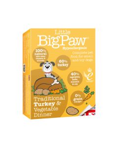 Little Big Paw Traditional Turkey & Vegetable Dinners Dog Food - 150g
