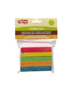 Living World Nibblers Rainbow Wood Chews for Small Animals 