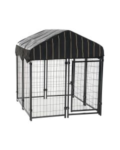Lucky Dog Pet Resort Kennel with Cover - 4L x 4W x 52H inch