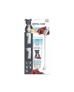 M-Pets Dental Care Set with Beef Flavor Toothpaste