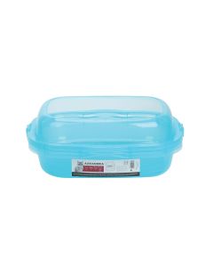 M-Pets Alexandria Cat Litter Tray with Rim - Blue