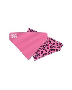 Max and Molly Bandana - Leopard Pink - Large