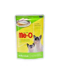 Me-O Pouch Adult Cat Food - Sardine With Chicken & Rice 80G (12 Pcs)