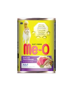 Me-O Seafood Platter In Prawn Jelly Adult Canned Cat Food - 400 g - Pack of 24