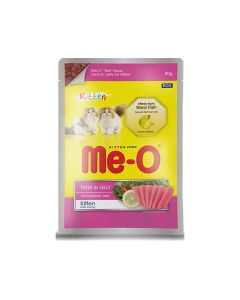 Me-O Tuna In Jelly Kitten Food Pouch - 80 g - Pack of 12