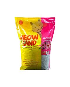 Meow Sand Bentonite Flower Scented Cat Litter -  5 L