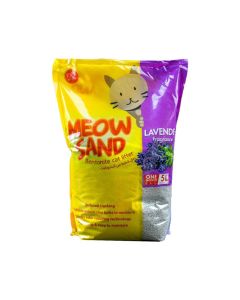 Meow Sand Bentonite Lavender Scented Cat Litter -  5 L