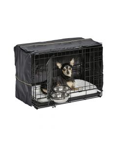 Midwest iCrate Double Door Dog Cage with Cover, Bed and Bowl
