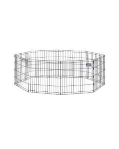 Midwest Exercise Pen with Full Max Lock Door Black - 24"W x 24"H