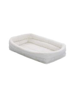 MidWest QuietTime Deluxe Fleece Double Bolster Crate Bed, 42"L x 28"W