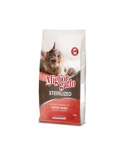 Miglior Gatto Kibble with Beef Sterilized Adult Dry Cat Food - 1.5 kg