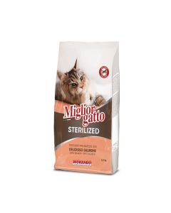 Miglior Gatto Kibble with Salmon Sterilized Adult Dry Cat Food - 1.5 kg