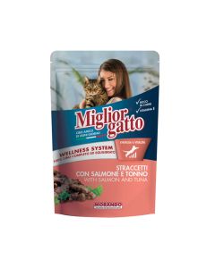 Miglior Gatto Salmon and Tuna Cat Food Pouch - 100 g