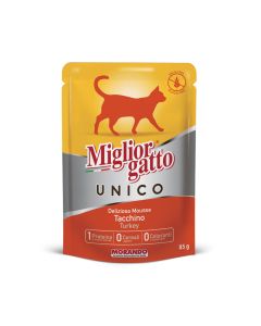 Miglior Gatto Unico Turkey Mousse Wet Cat Food - 85 g