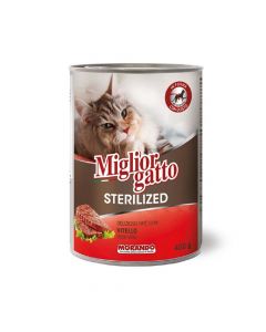 Miglior Sterilsed Delicious Paté with Veal Wet Cat Food - 400g Pack of 12pc