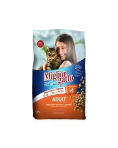 Miglior Adult Kibbles Chicken with Turkey Dry Cat Food - 1.5 Kg