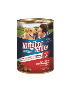 Miglior Cane Chunks with Beef Dog Wet Food