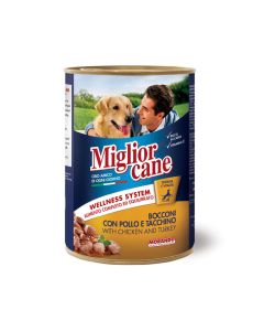 Miglior Cane Chunks with Chicken and Turkey Dog Wet Food