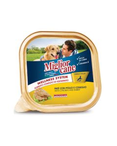 Miglior Cane Pate with Rabbit and Chicken Wet Dog Food - 300 g