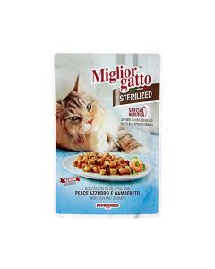 Miglior Chunks In Jelly With Fish And Shrimps - 85g - Pack of 12
