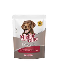 Miglior Dog Chunks in Sauce with Beef and Vegetables Wet Dog Food - 300 g
