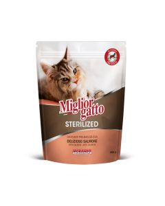 Miglior Gatto Sterilized Kibble with Salmon Dry Cat Food - 800 g