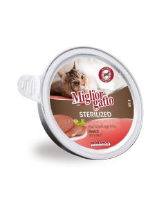 Miglior Soft Mousee with Beef Sterilized Wet Cat Food - 85 g - Pack of 12