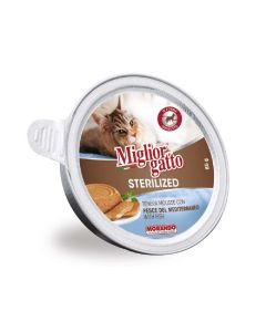 Miglior Soft Mousee with Fish Sterilized Wet Cat Food - 85 g - Pack of 12