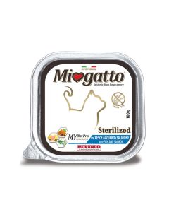 MioGatto Pate with Fish and Salmon Sterilized Wet Cat Food - 100 g