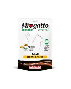 MioGatto Sensitive Pate with Chicken Cat Food Pouch - 85 g