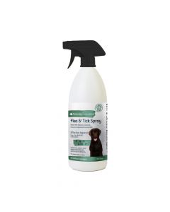 Miracle Care Natural Flea And Tick Spray For Dogs, 16.9 oz