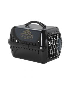 Moderna Luxurious Trendy Runner Pet Transporter, Black, L 50.1 x W 32 x H 34.5 cm