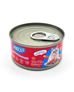 Moochie Minced Topping Salmon in Gravy Canned Cat Food - 85 g