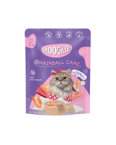 Moochie Hairball Care Pate with Prawn Cat Food Pouch - 70 g