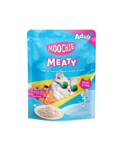 Moochie Meaty Tuna and Chicken Breast Recipe In Jelly Adult Cat Food Pouch - 70 g