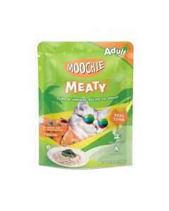 Moochie Meaty Tuna and Wakame Recipe In Gravy Adult Cat Food Pouch - 70 g